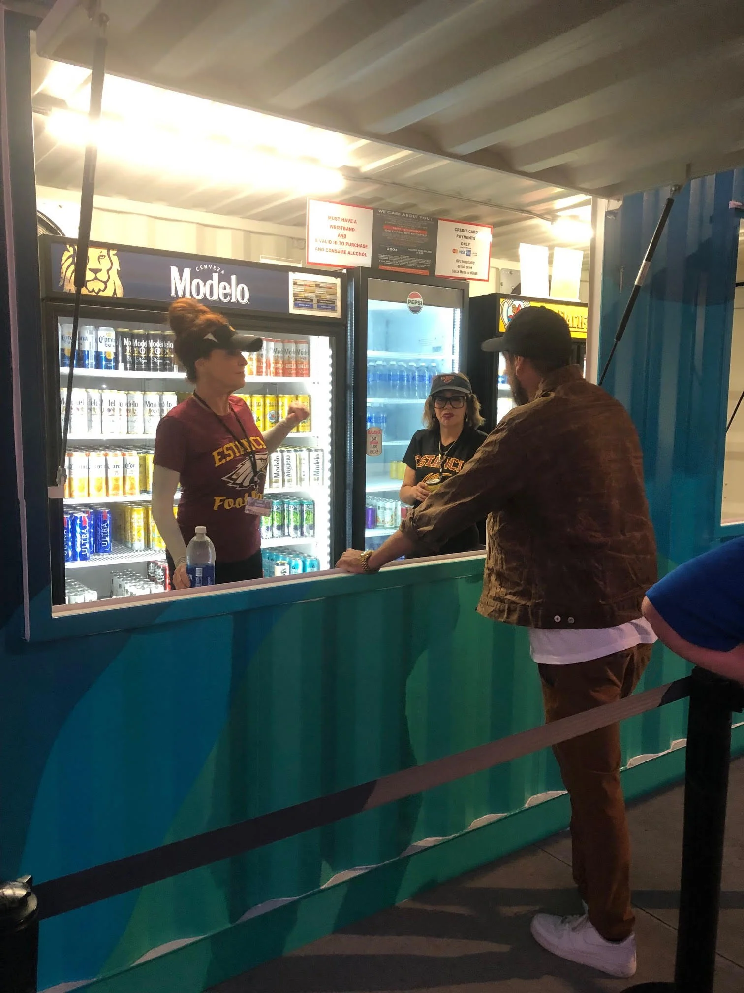 Helping a customer